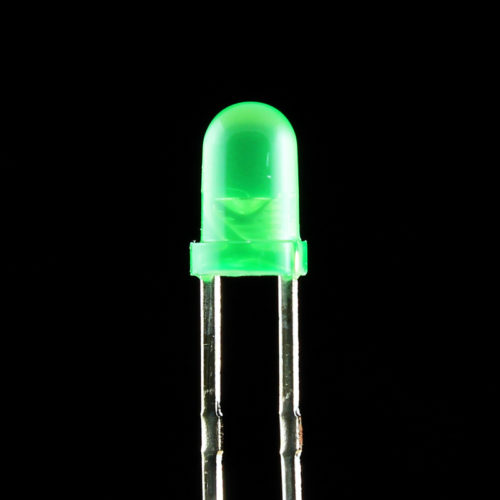 3mm green LED