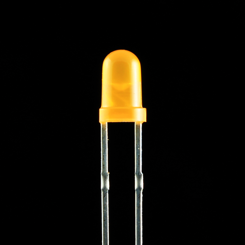 S1003-100 Pièce Leds 3mm Orange Diffus Ambre 