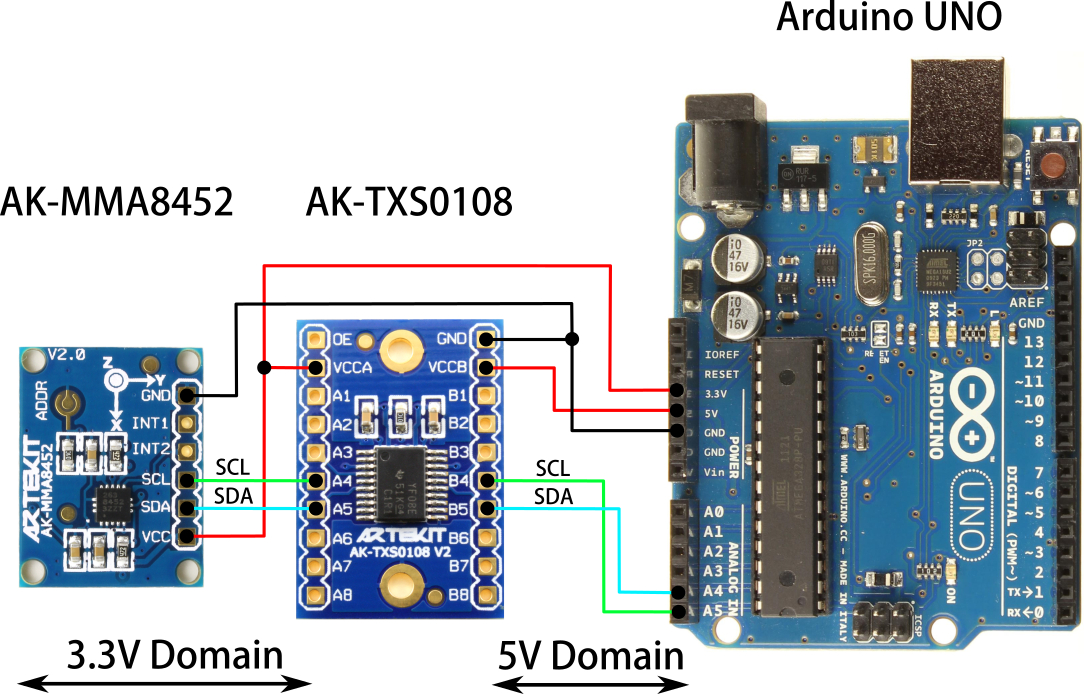 Level converter connection to Arduino