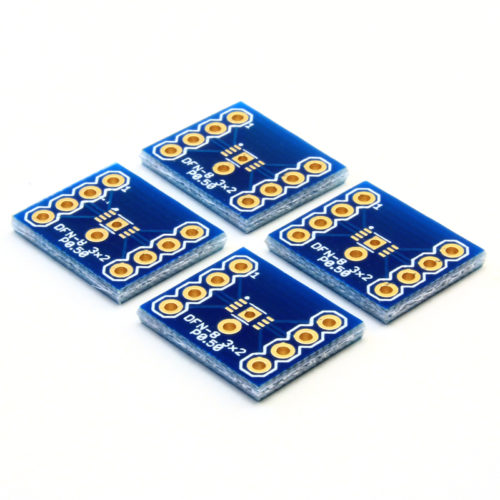 DFN-8 to DIP Adapter (3mm x 2mm - P0.50) Pack of 4