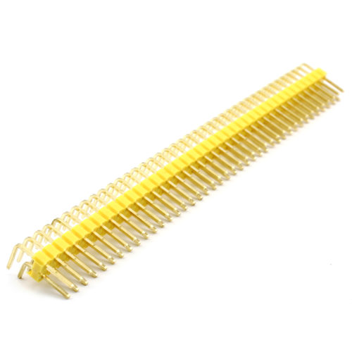 Header Male 2x40 Pins 90º – Yellow