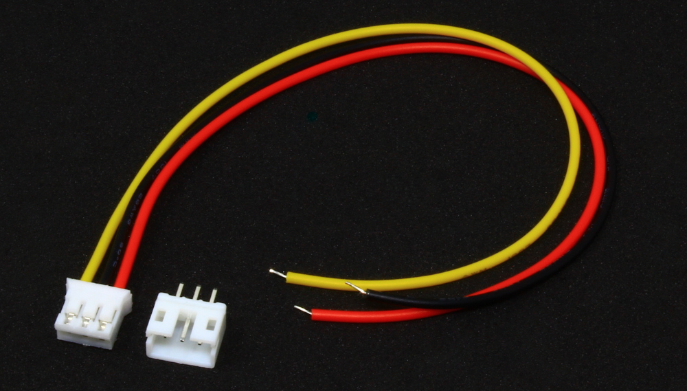 JST PH 3-Pin Cable With Male/Female Connector