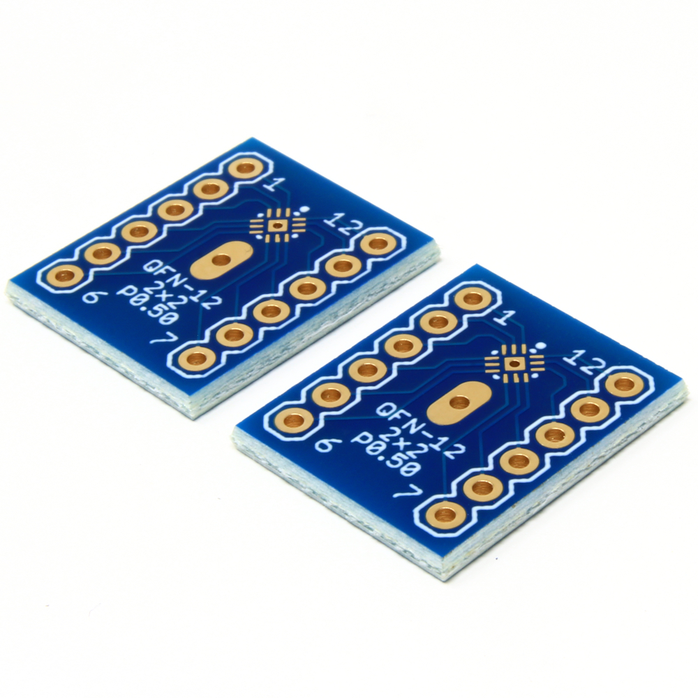 QFN-12 to DIP Adapter (2mm x 2mm - P0.50) - Pack of 2