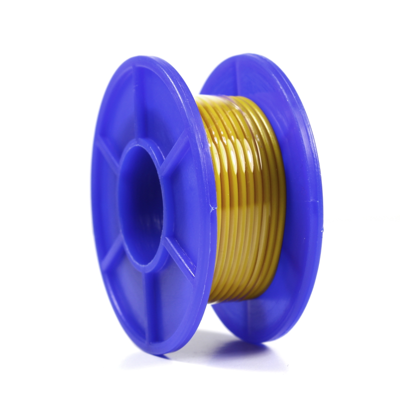 Wire Spool - Stranded - 22 AWG - 5m - Yellow